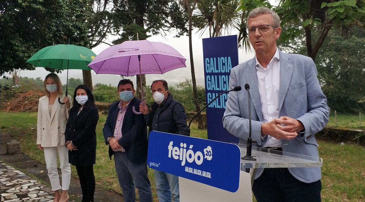 Mitin de Alfonso Rueda en Ponte Caldelas