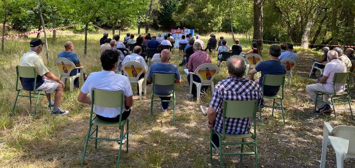 Mitin de Luís Bará en Vilaboa