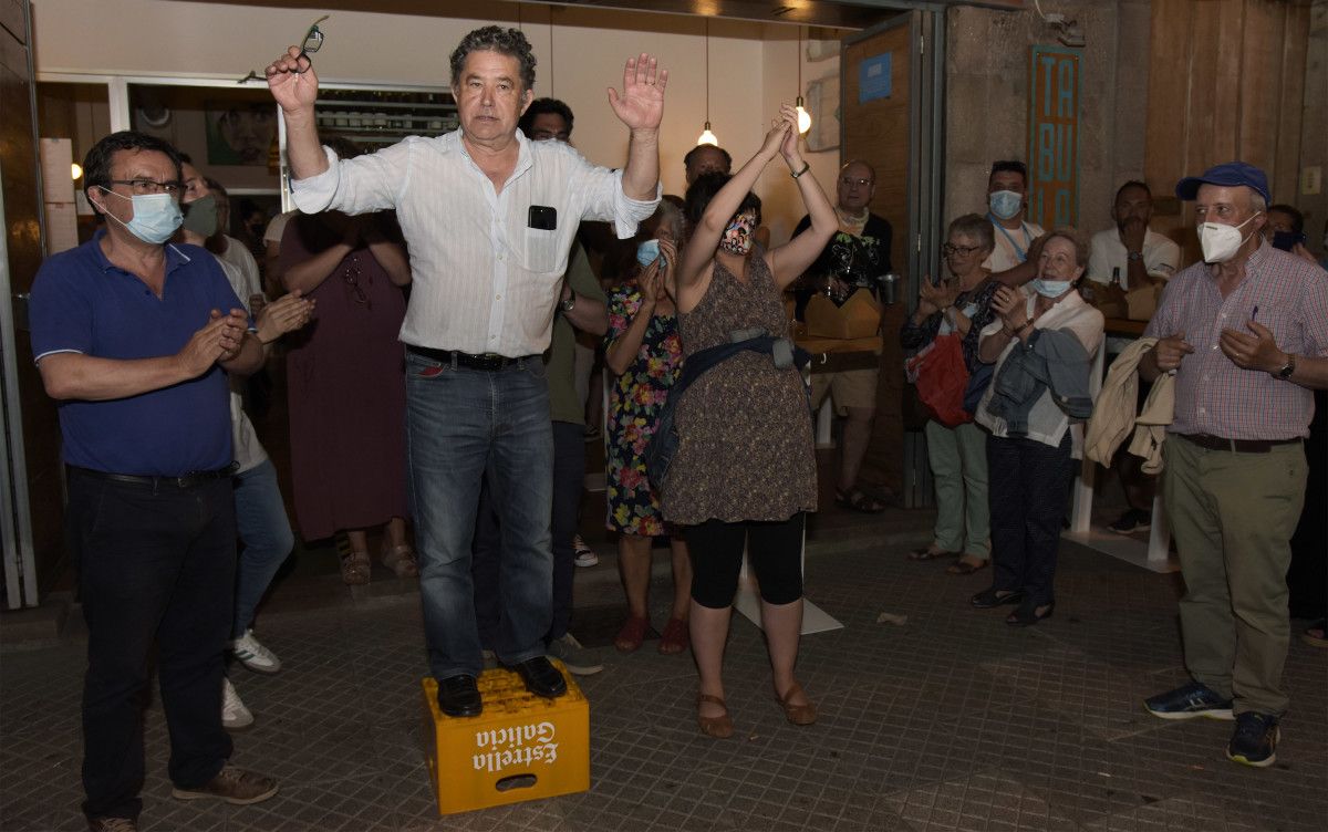 Celebración del BNG por el resultado de las elecciones autonómicas 2020