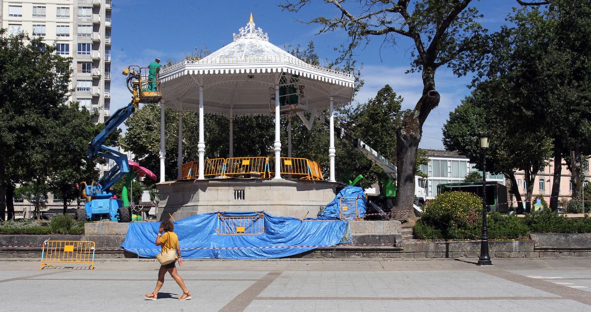 Palco da música, na Alameda