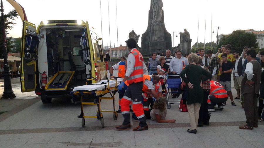 Intervención de los servicios sanitarios durante a Feira Franca