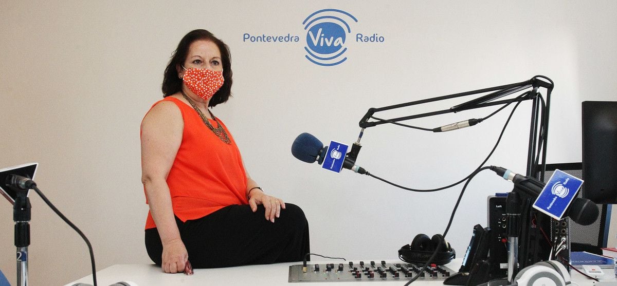 Carmen García Rivas, secretaria general de SATSE Galicia, en PontevedraViva Radio