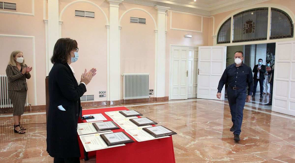 Conmemoración de la Merced, patrona del centro penitenciario de A Lama, en la Subdelegación del Gobierno 