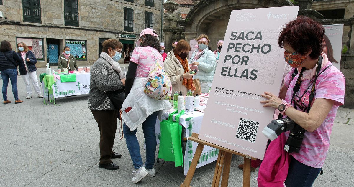 Pontevedra conmemora el día mundial contra el cáncer de mama