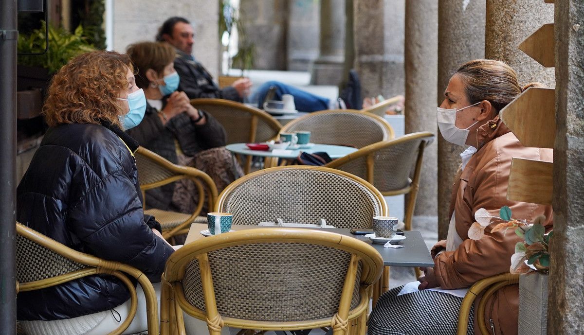 Terraza de una cafetería