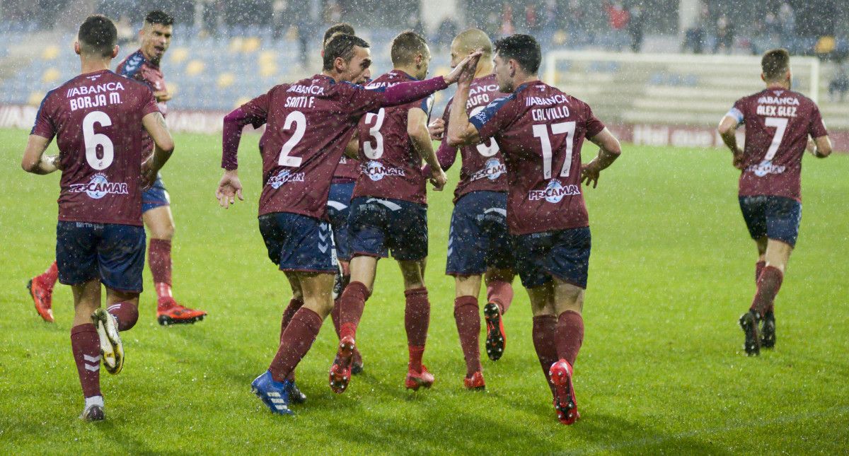 Partido de Segunda División B en Pasarón entre Pontevedra CF e RC Deportivo de la temporada 2020/2021