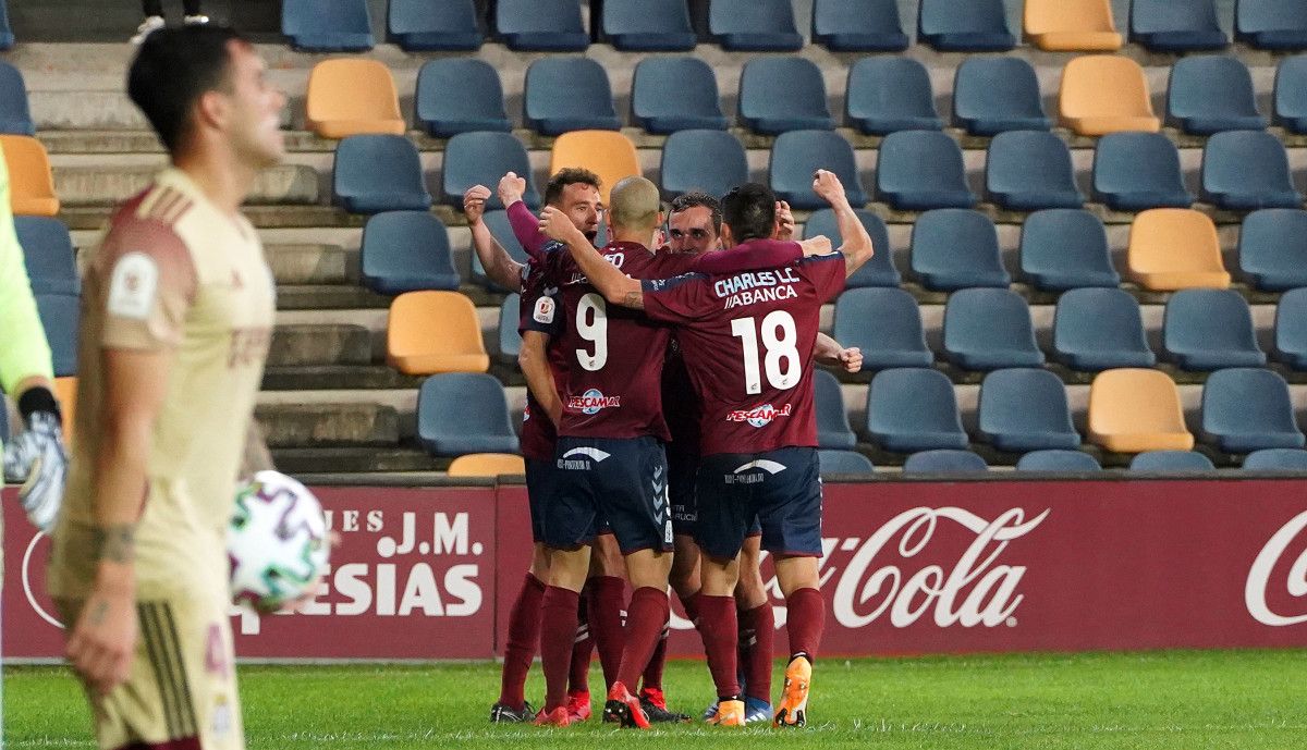 Partido de Copa del Rey 2020/2021 entre Pontevedra y Cartagena en Pasarón