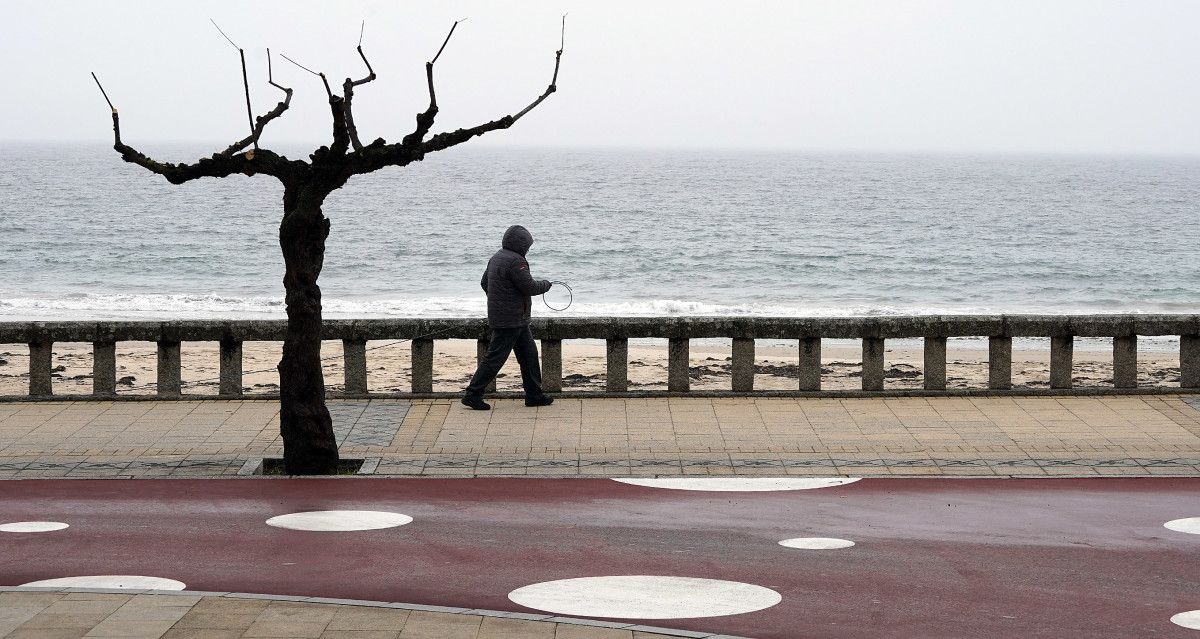 Día de choiva en Sanxenxo