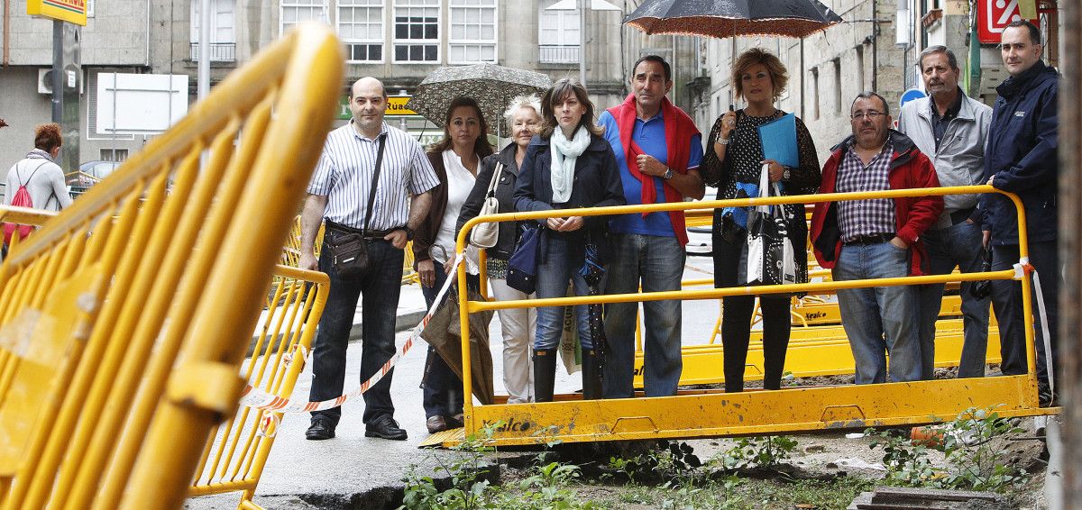 Los vecinos de Santa Clara protestan por la paralización de las obras