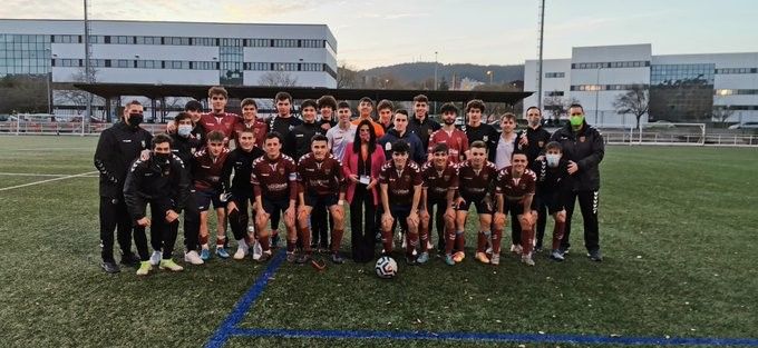 El Pontevedra juvenil despide el 2020 con una goleada al Lugo B (6-1) en el Manolo Barreiro