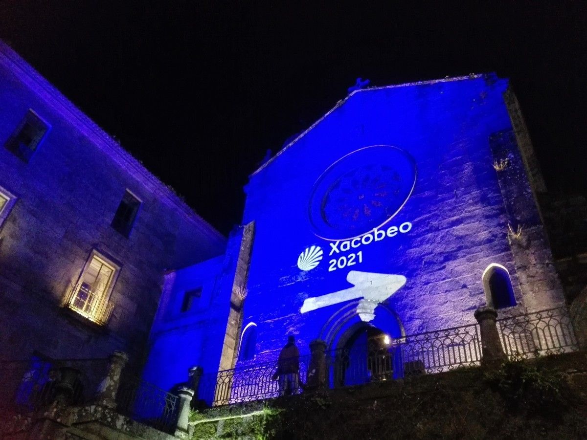 'Acende o Xacobeo' en la Iglesia de San Francisco (Pontevedra)