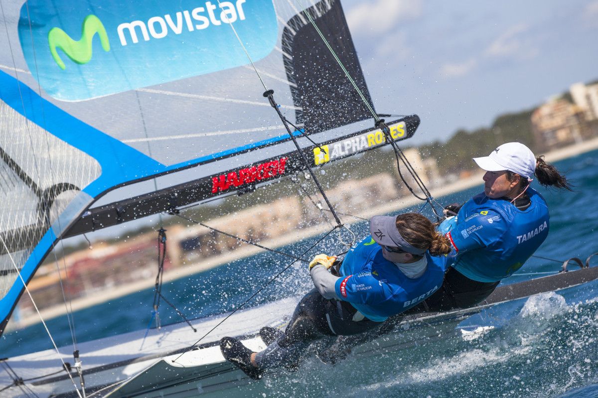 Támara Echegoyen y Berta Betanzos durante el Mundial de Santander