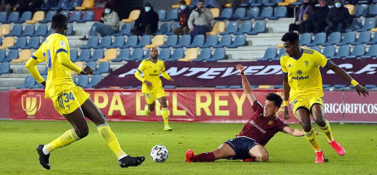 Partido de Copa do Rei en Pasarón entre o Pontevedra e o Cádiz