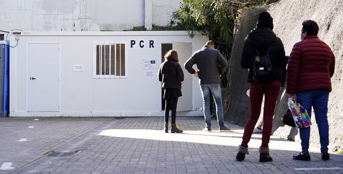 Punto de realización de PCR en el Hospital Provincial 