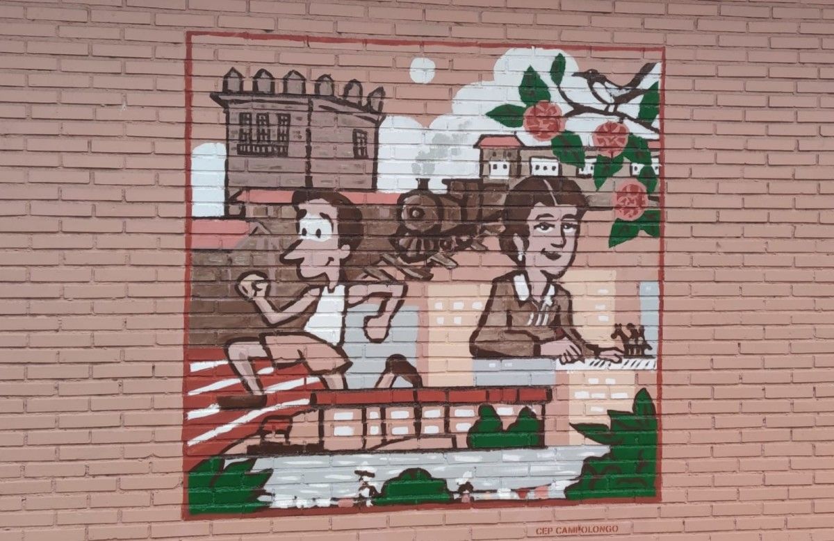 Nuevo mural del CEIP Campolongo 