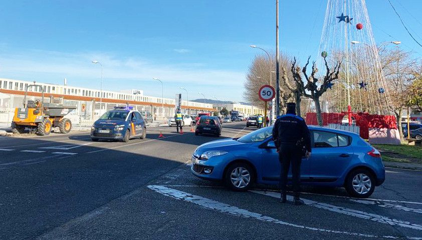 Control policial entre Marín y Pontevedra por las restricciones de la covid-19