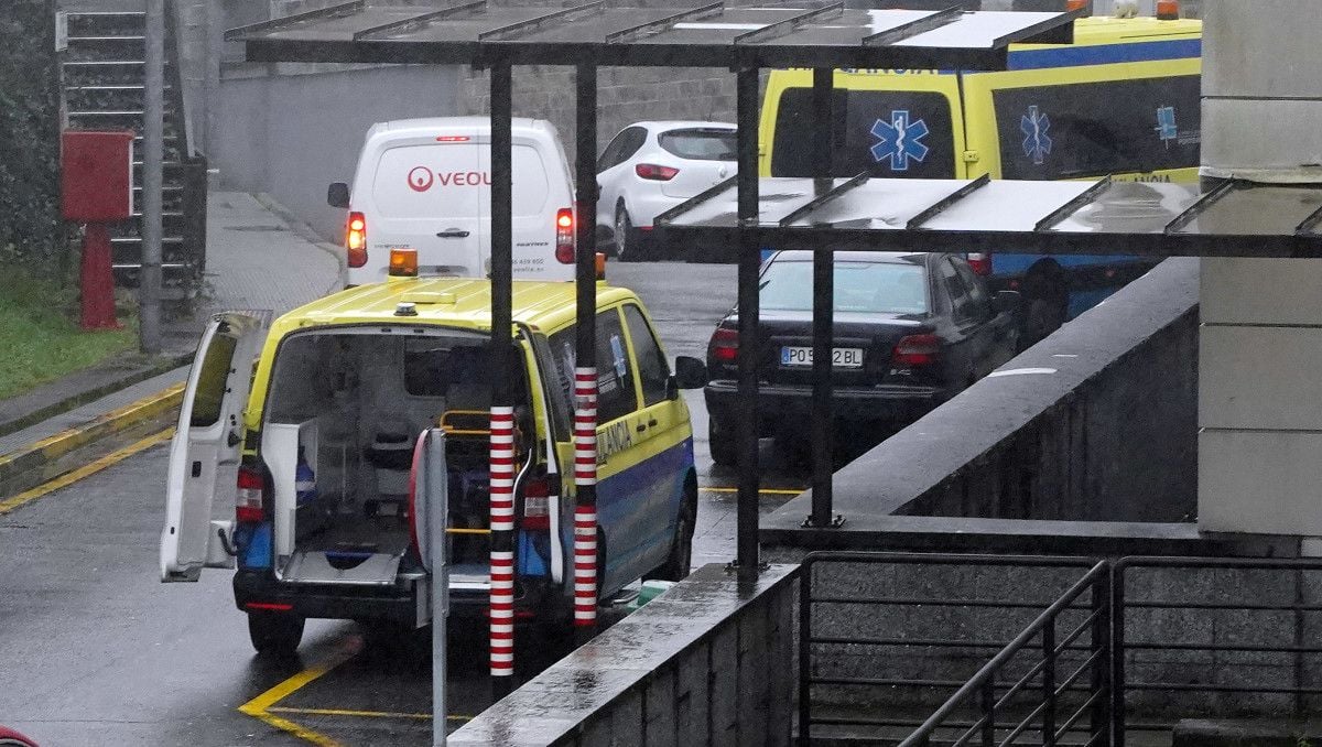 Ambulancias en el Hospital Montecelo