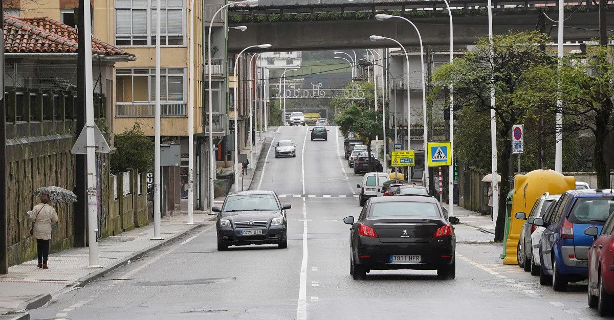 Calle Rosalía de Castro, en Mollavao