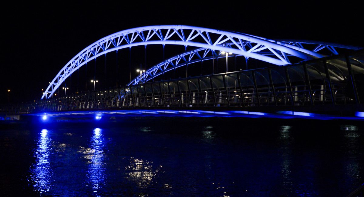 Alumbrado ornamental de los puentes de Pontevedra