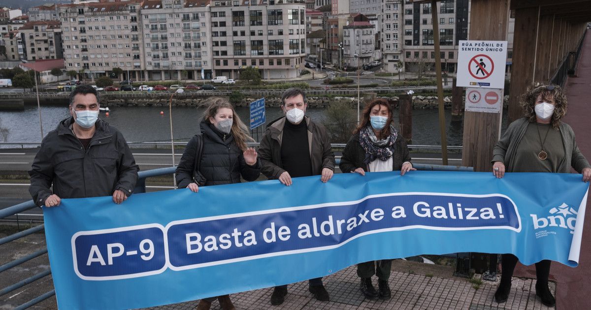 Campaña del BNG exigiendo al Gobierno central a bajada inmediata de los peajes de la AP-9 