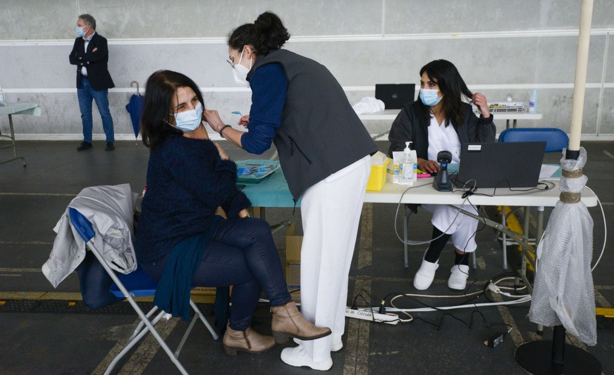 Jornada de vacunación de covid en el Recinto Feiral de Pontevedra