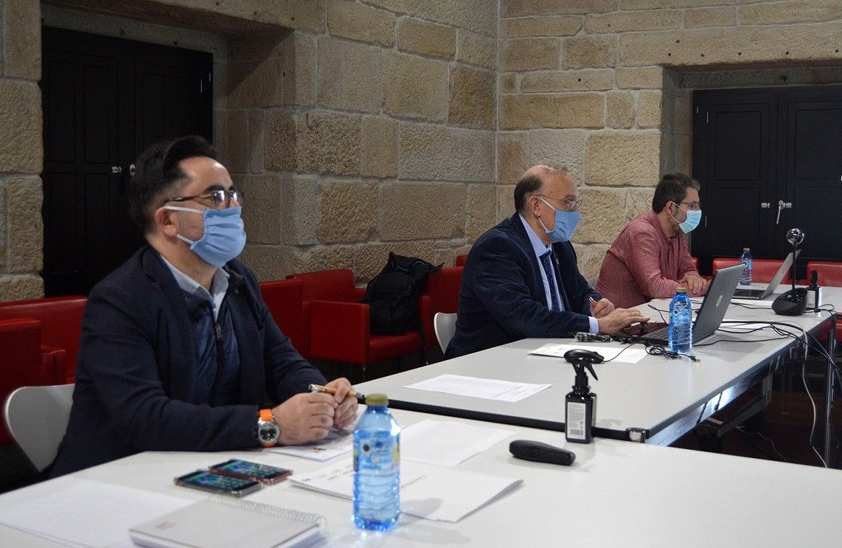 Reunión del Consejo del Campus con Jorge Soto, Manuel Reigosa y Manuel Ramos