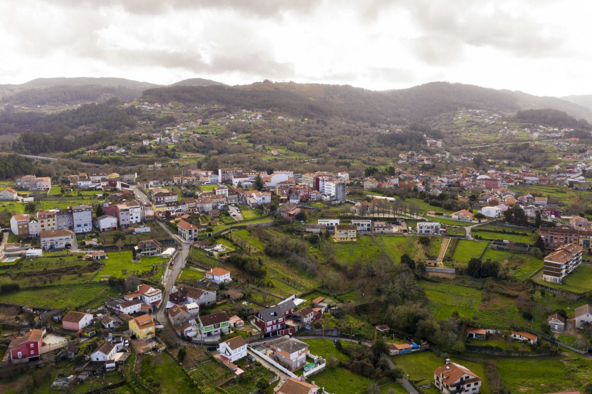 Vista aérea del rural de Marín