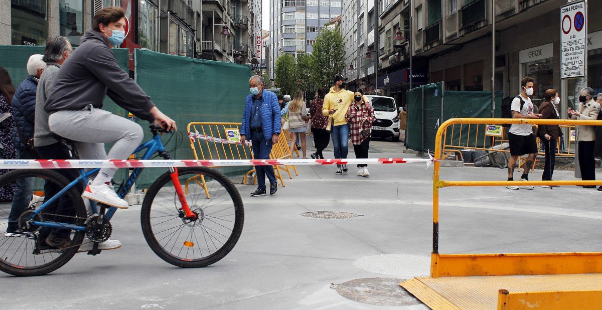 Obras do novo cruzamento de Benito Corbal con Daniel de la Sota