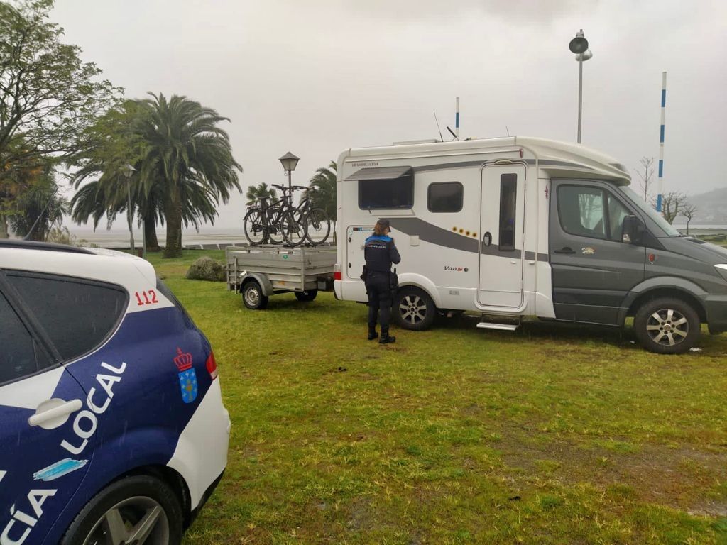 Control de autocaravanas en Poio