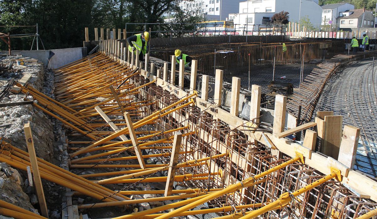 Visita ás obras da Estación de Autobuses