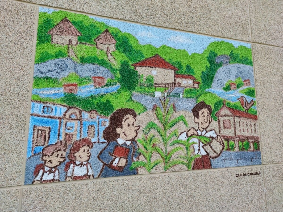 Mural del CEIP Cabanas