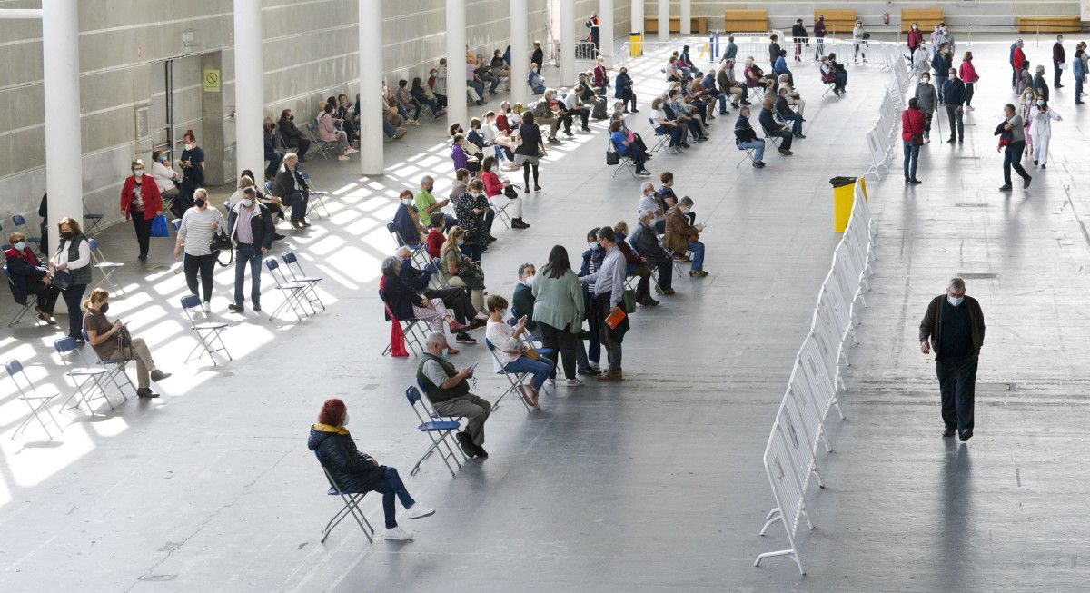 Vacunación en el Recinto Feiral de Pontevedra