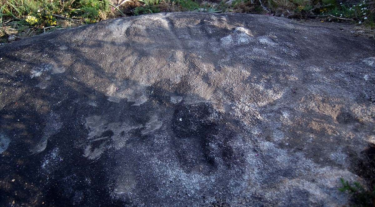 Petróglifo descuberto no Monte Xiabre