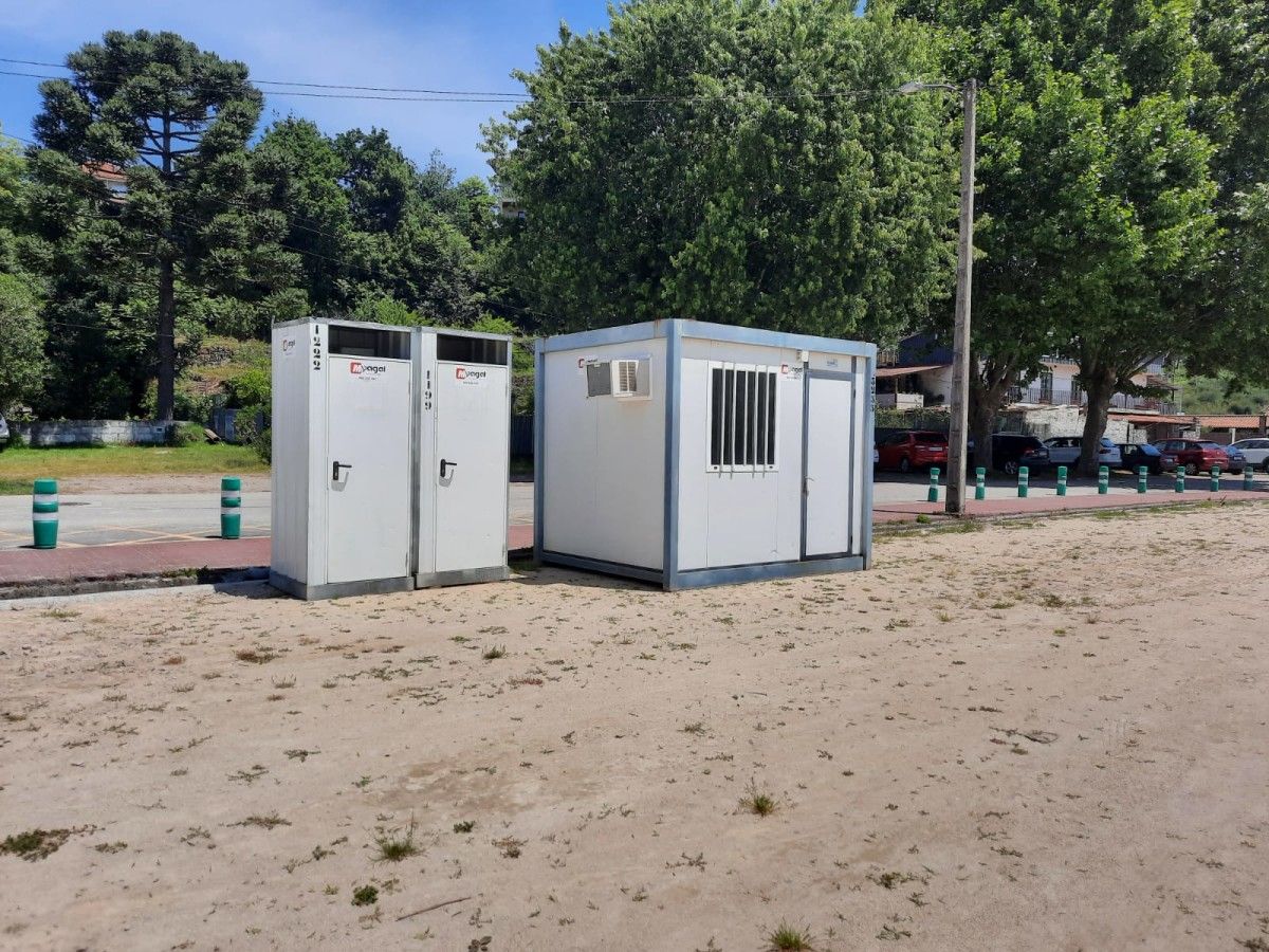 Baños de la playa fluvial de Ponte Sampaio 