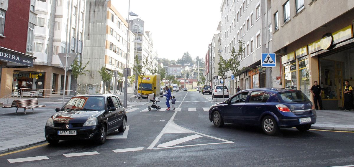 Nuevo aspecto de la avenida de Lugo tras las obras de reforma