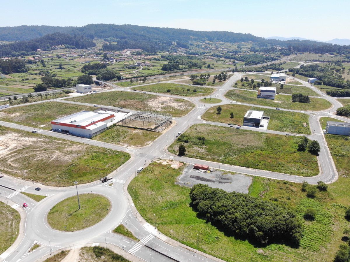 Vista aérea do parque empresarial de Nantes