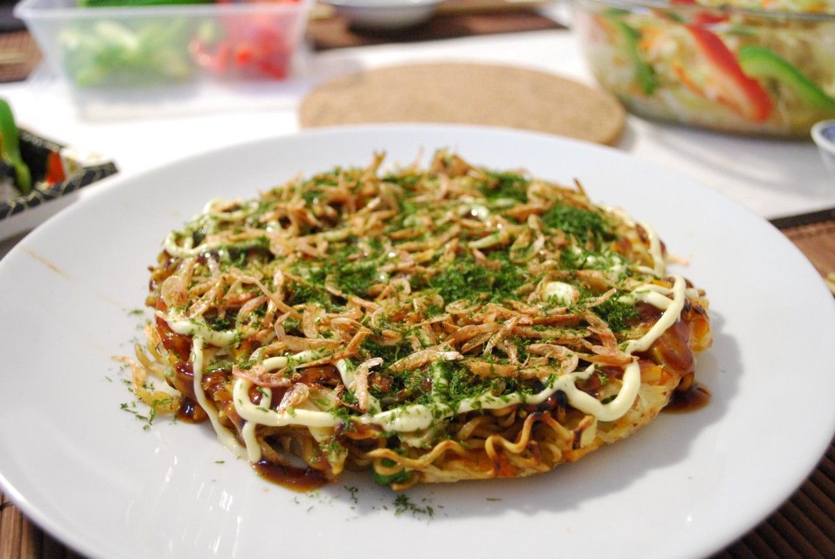 La tortilla japonesa 'okonomiyaki'