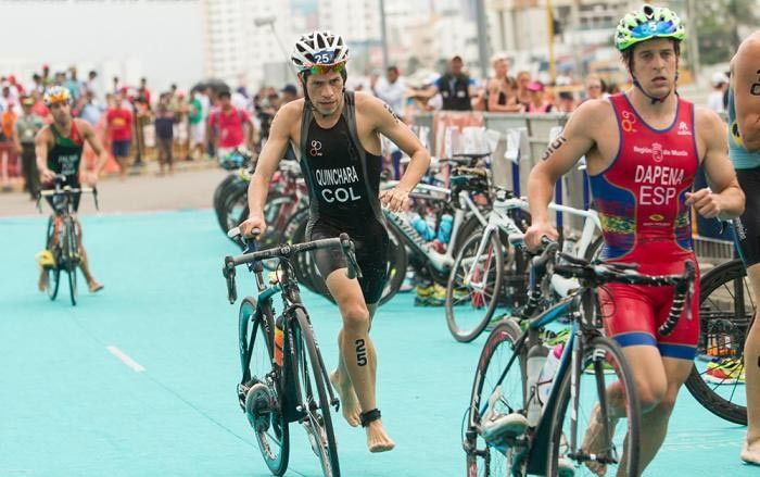 Pablo Dapena (derecha) durante la Copa del Mundo de Cartagena de Indias