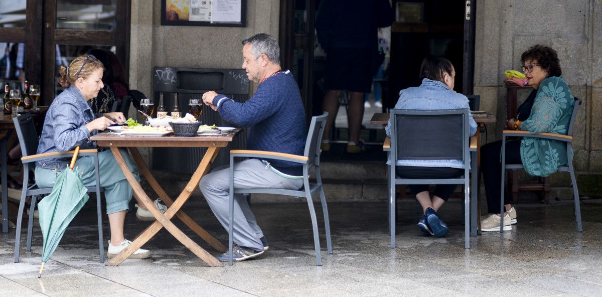 Terraza de hostelería en Pontevedra