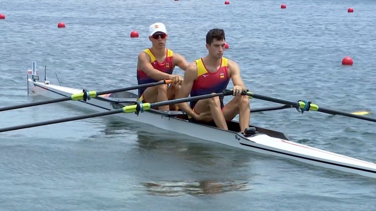 Caetano Horta e Manel Balastegui na final B dos Xogos Olímpicos de Tokyo