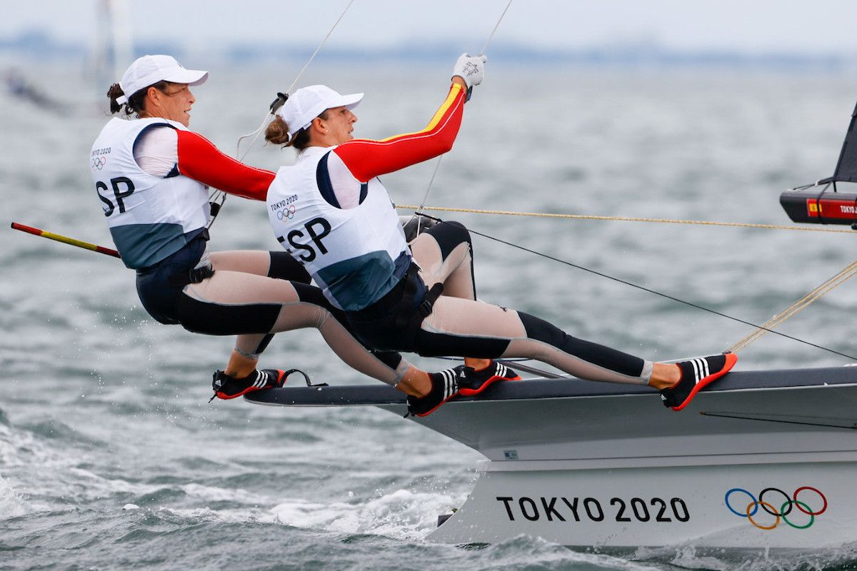 Támara Echegoyen e Paula Barceló nos Xogos Olímpicos de Tokyo