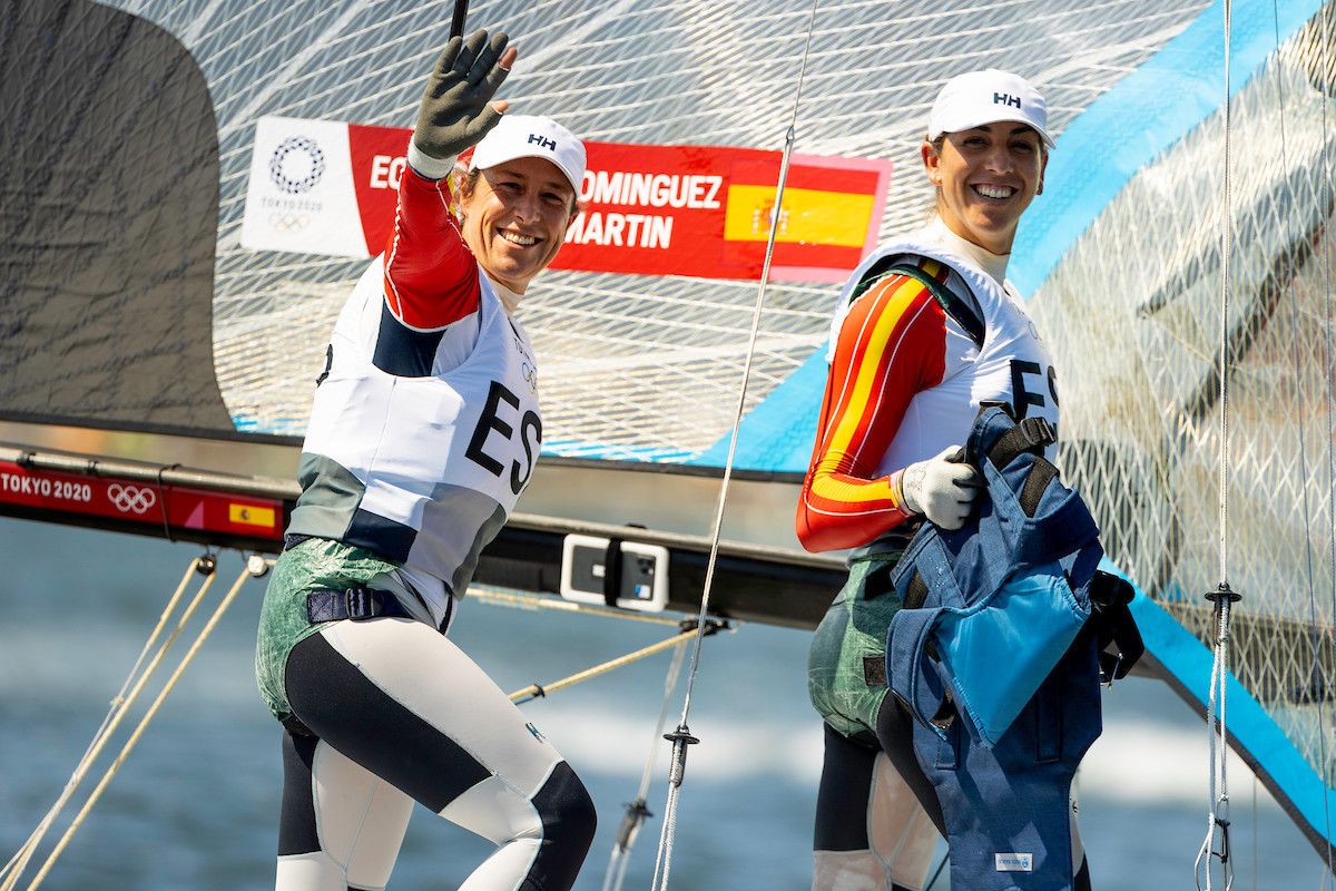 Támara Echegoyen e Paula Barceló nos Xogos Olímpicos de Tokyo