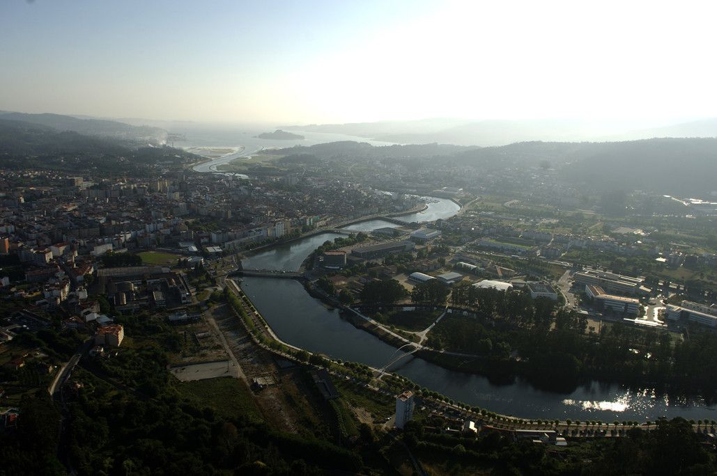 Vista aérea de Pontevedra