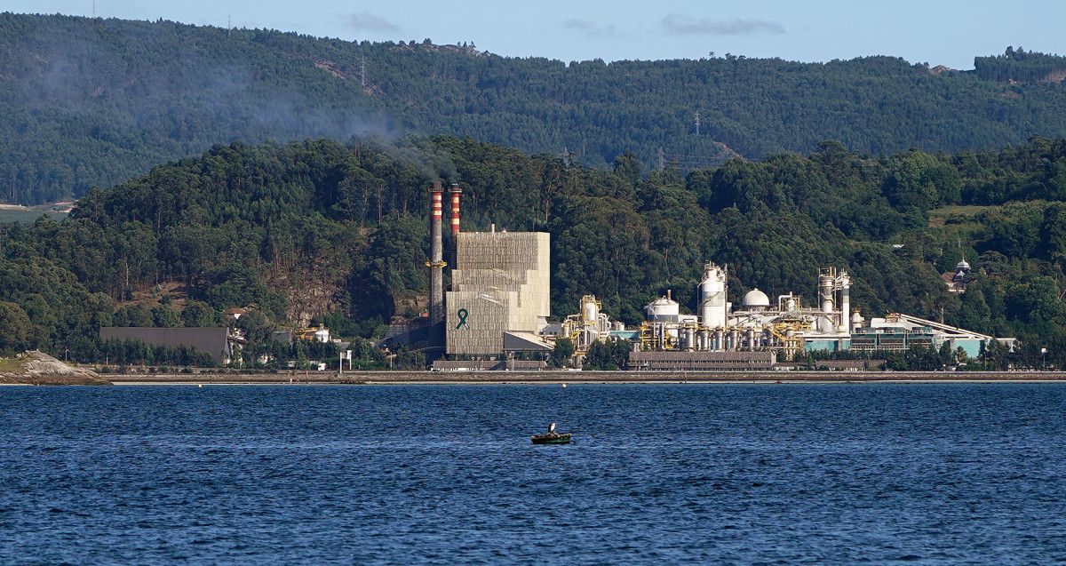 La fábrica de Ence en Lourizán