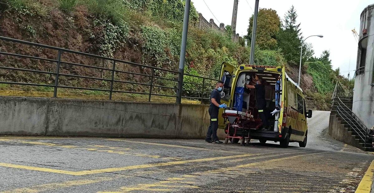 Ambulancia en el Hospital Montecelo