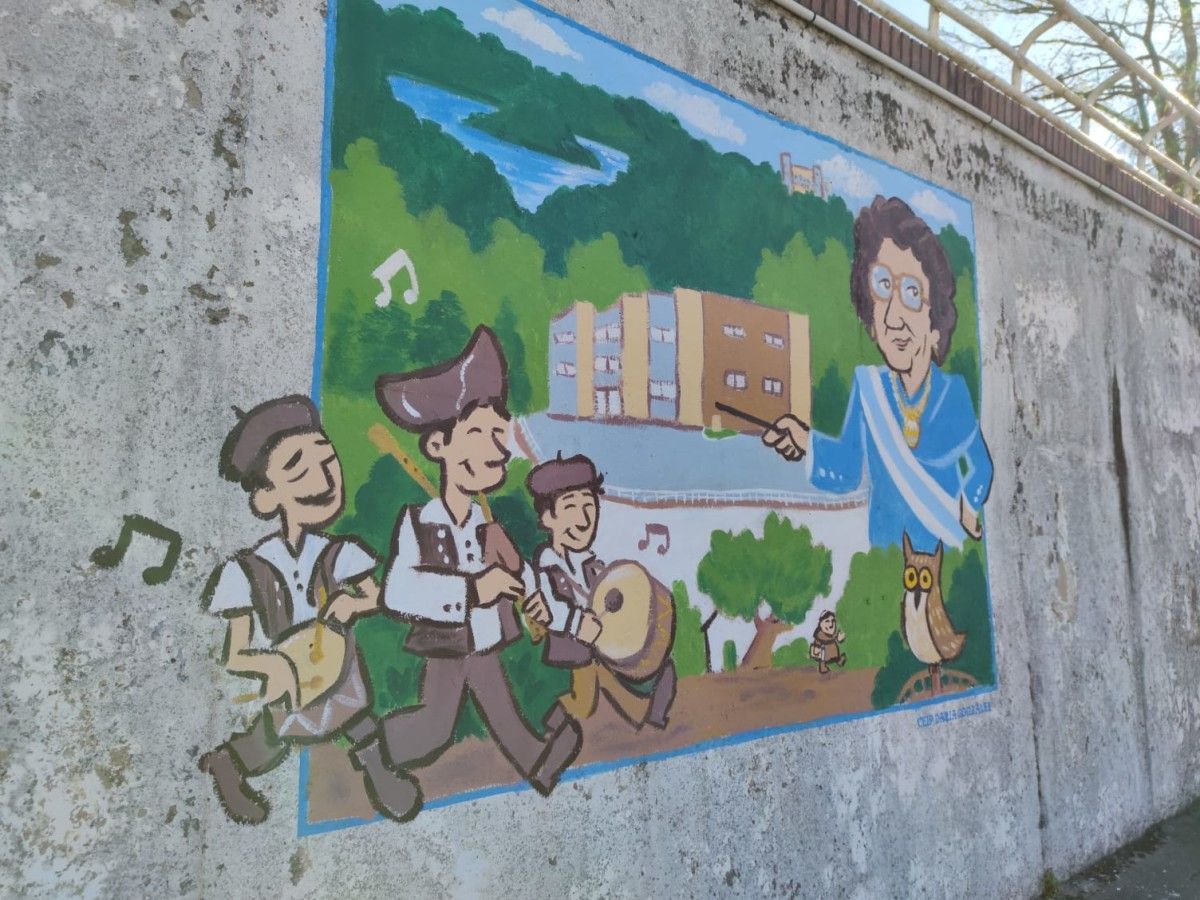 Mural en el colegio Daria González