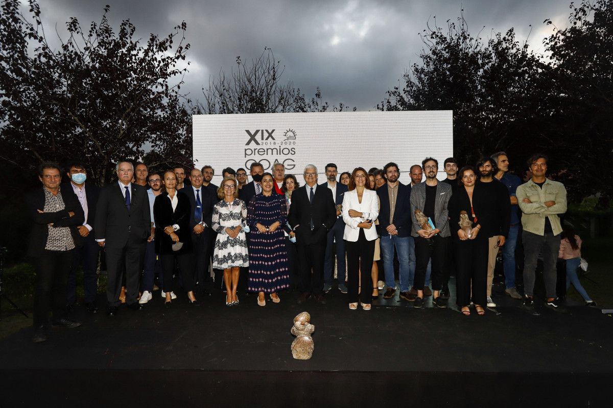 Foto de familia de la Gala de los Premios COAG en el Pazo Baión