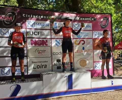 Laura Mira y Uxía Soto en el Premio Internacional de Ciclocross de Xaxán