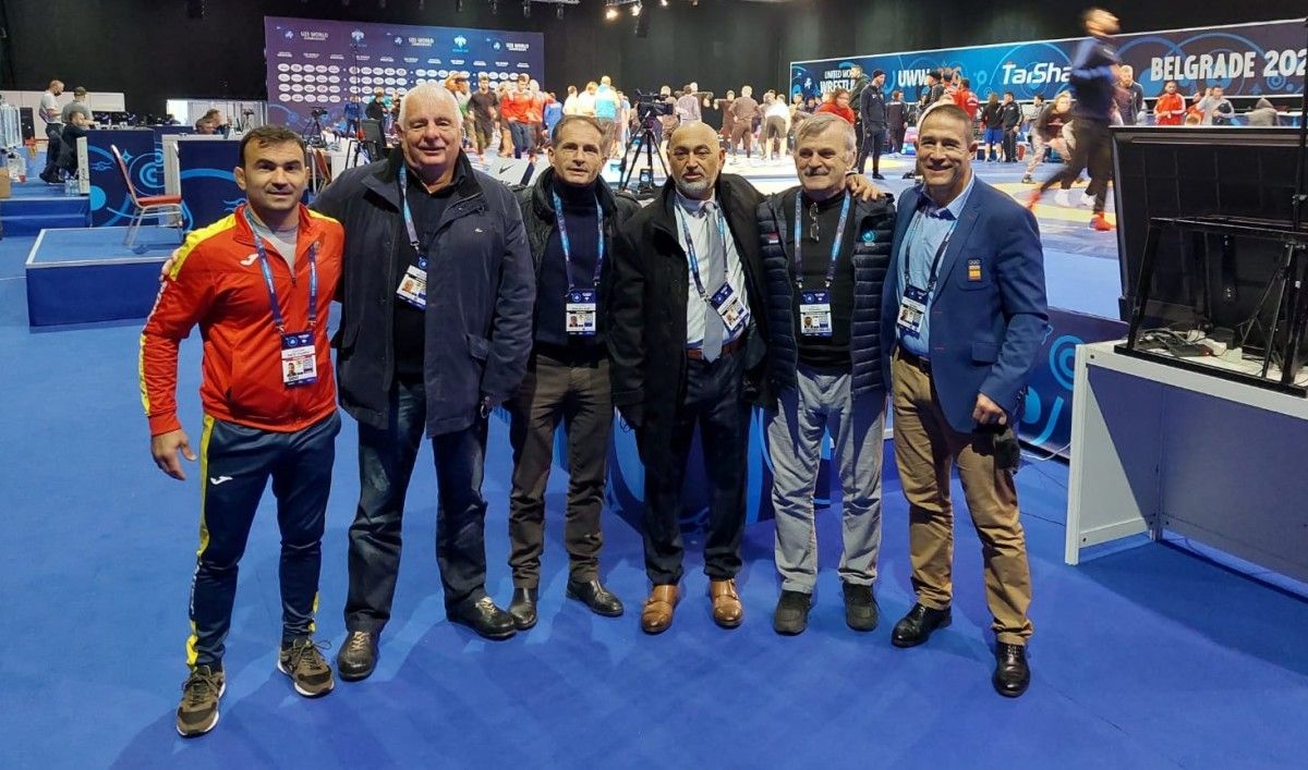 Delegación pontevedresa en Belgrado en el Campeonato del Mundo Sub-23 de Luchas Olímpicas