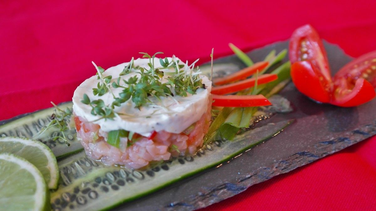 Tartar de salmón